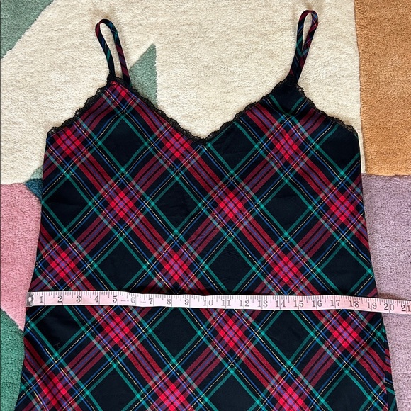Victoria’s Secret Red Flannel V-Neck Slip Dress Large - Picture 6 of 17